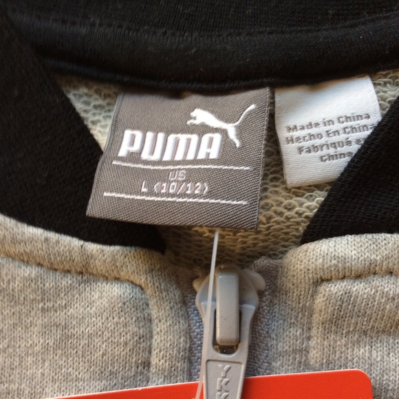 Puma Boys Midweight Track Jacket Size 10/12 NWT - Picture 2 of 5